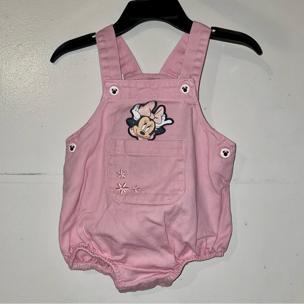 Disney Pink Minnie Mouse Overalls